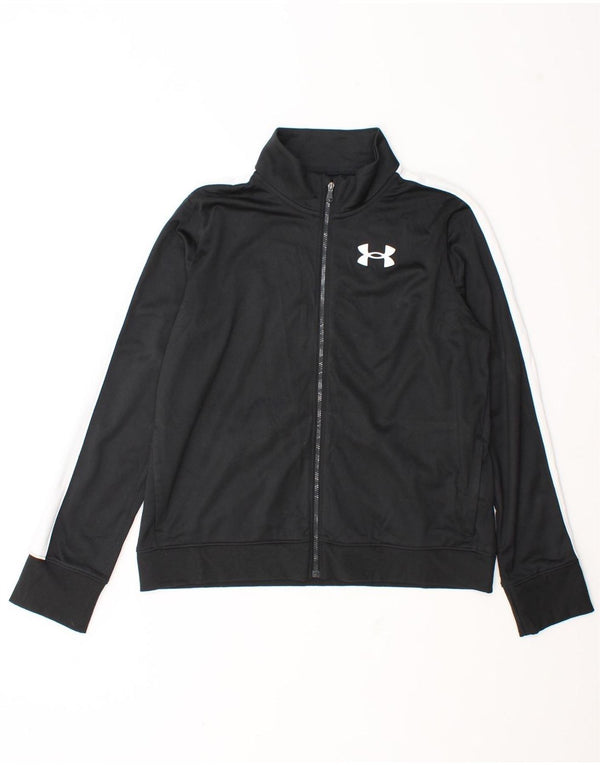 Under Armour Chaqueta de chándal para niños 13-14 años XL Negro Colorblock