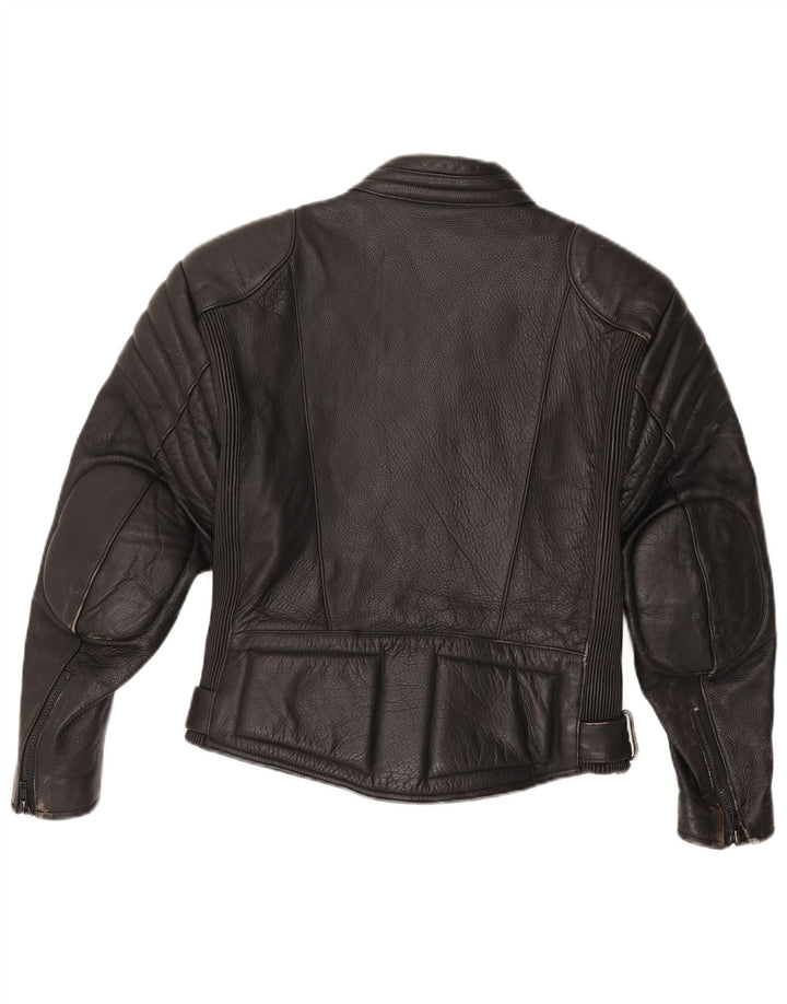 RABERG Chaqueta de cuero para mujer IT 38 XS Negro