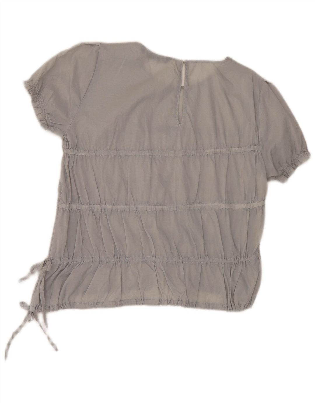 Zara Mujer Blusa Top UK 44 Gris Medio