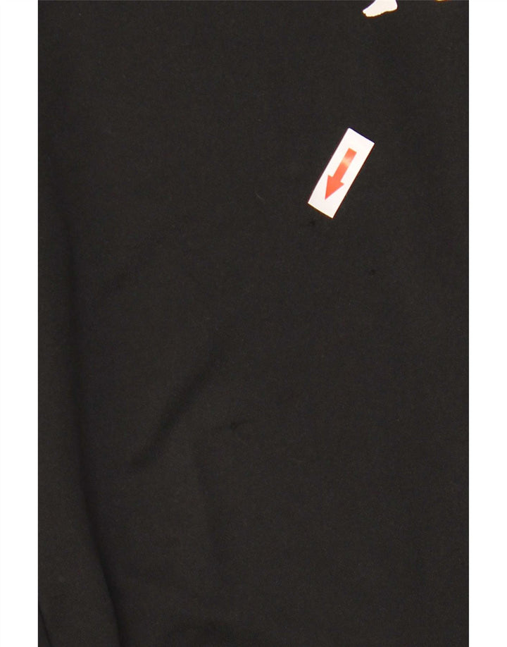 Kappa Hombre Pantalones De Chándal Gráficos Poliéster Negro Mediano