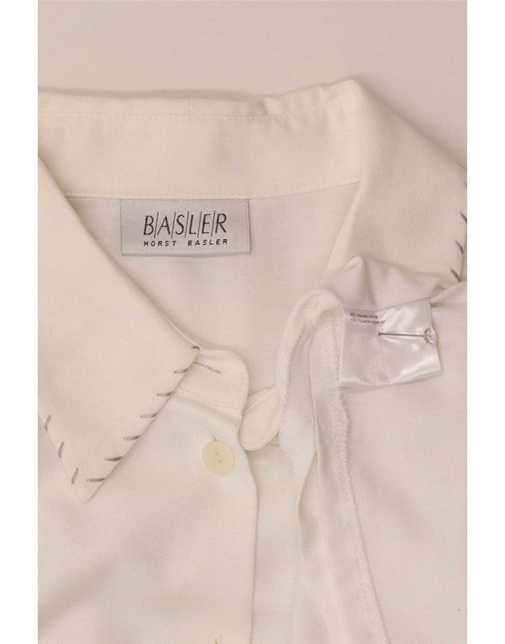 Basler Blusa camisera para mujer EU 44 XL Viscosa blanca