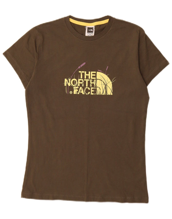 The North Face Camiseta gráfica para mujer Top UK 46 Large Khaki Cotton