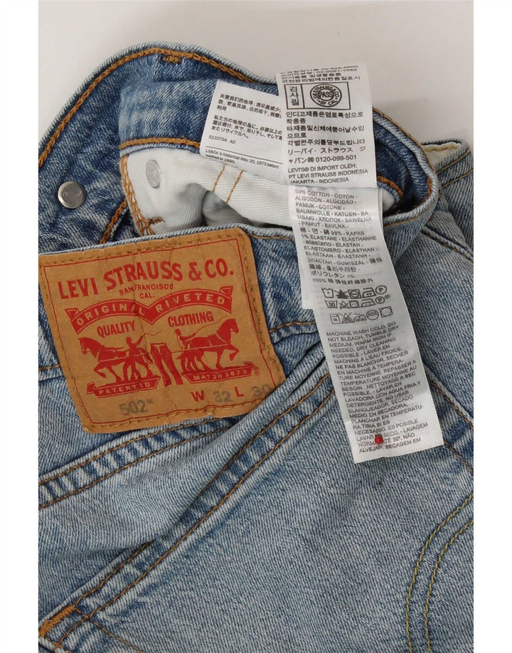 Vaqueros Levi's Mujer 502 Rectos W32 L27 Algodón Azul