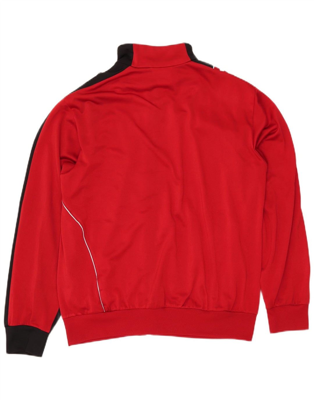 ADIDAS Chaqueta de chándal para hombre UK 40/42 Poliéster con bloques de color rojo mediano