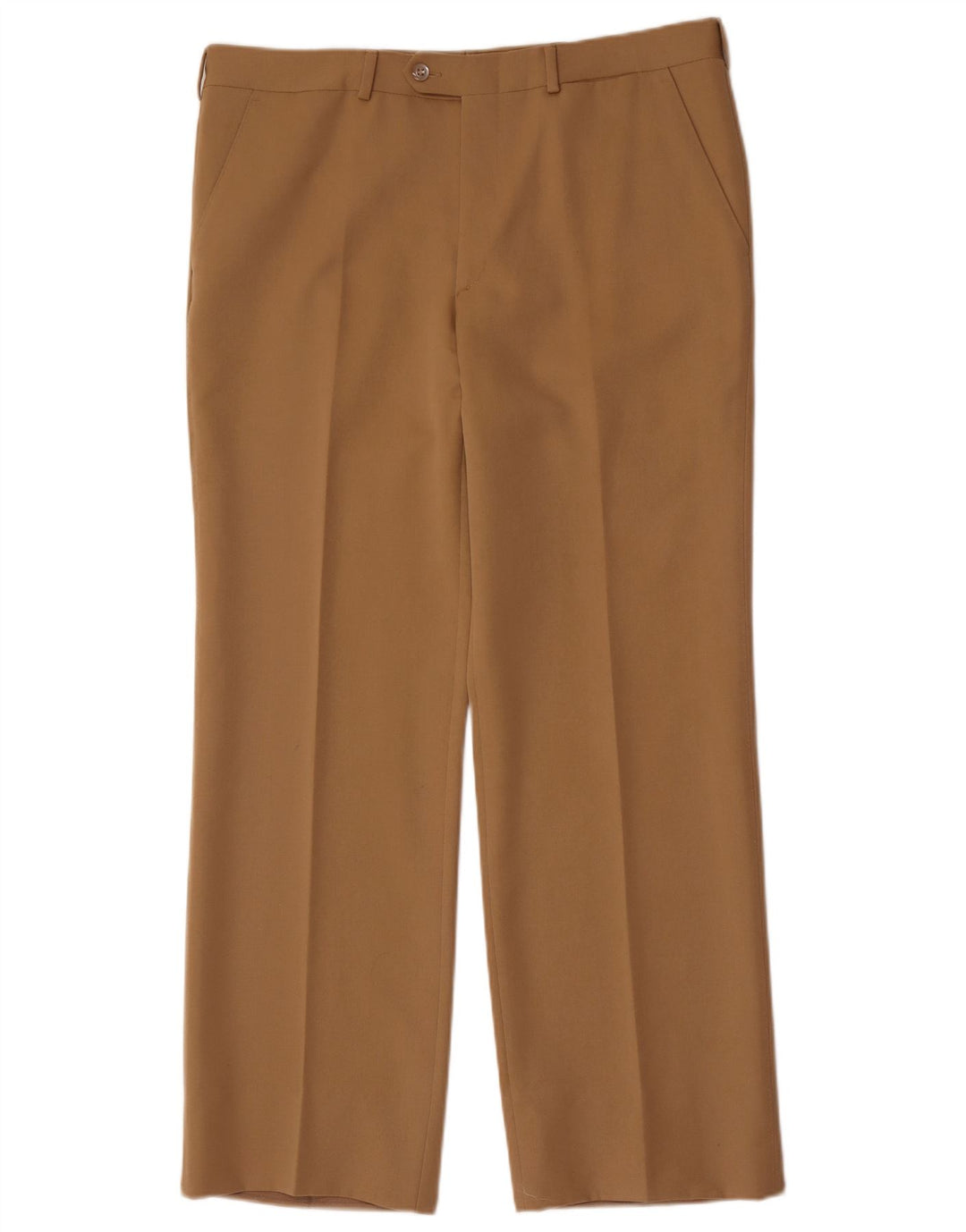 Pantalón de traje recto vintage para hombre W36 L30 Beige