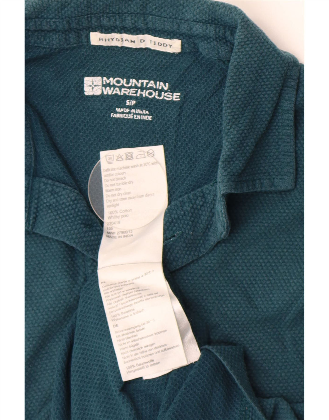 Polo para hombre Mountain Warehouse Small de algodón verde