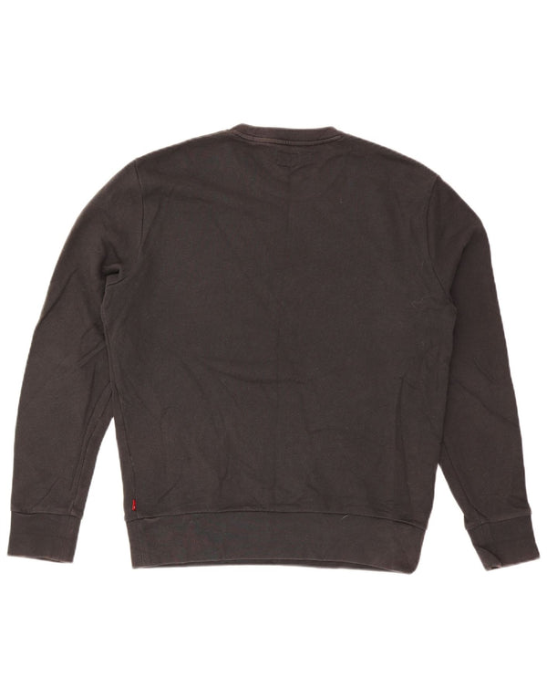 Levi's Hombre San Francisco Graphic Sudadera Jumper Medium Negro Algodón