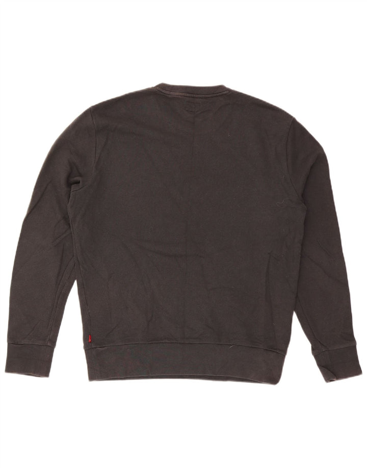 Levi's Hombre San Francisco Graphic Sudadera Jumper Medium Negro Algodón