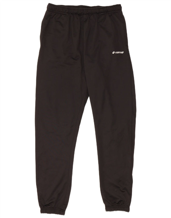 Lotto Hombre Pantalones De Chándal Joggers Large Negro Poliéster