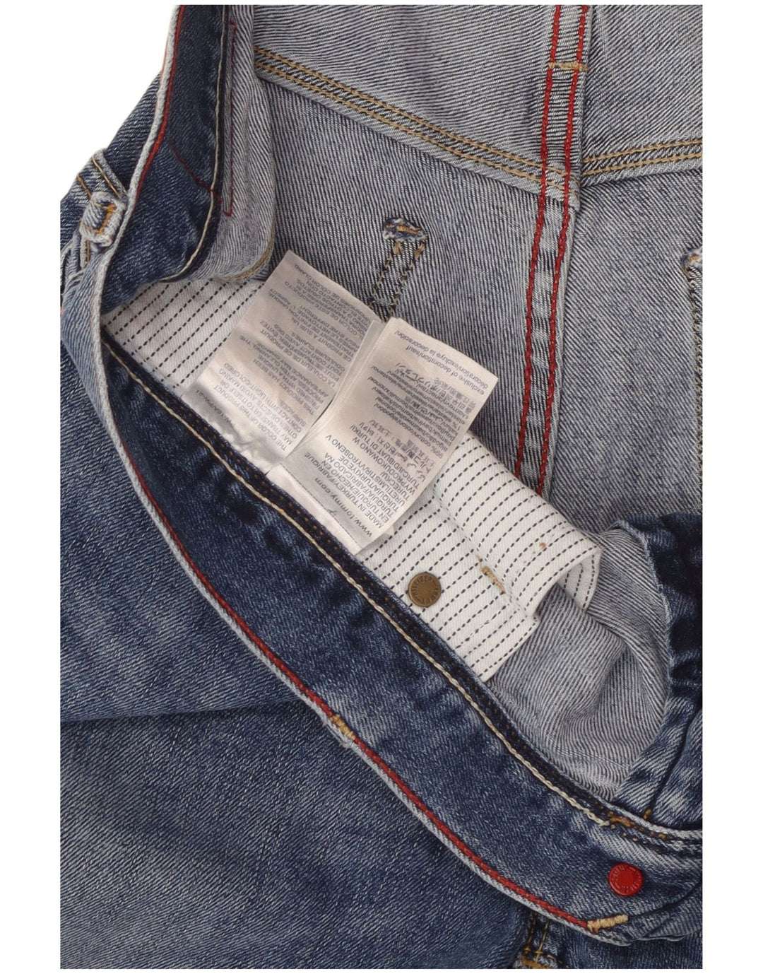 TOMMY HILFIGER Vaqueros ajustados Bleecker para hombre W33 L34 Algodón azul