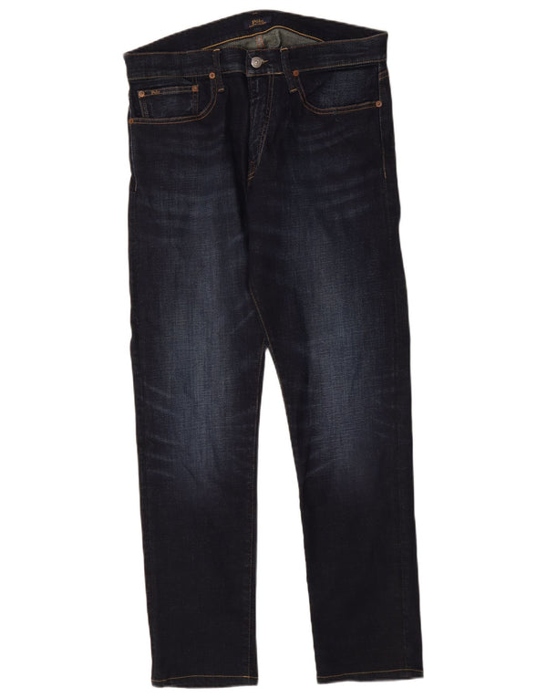 Polo Ralph Lauren Vaqueros ajustados para hombre W33 L31 Algodón azul marino