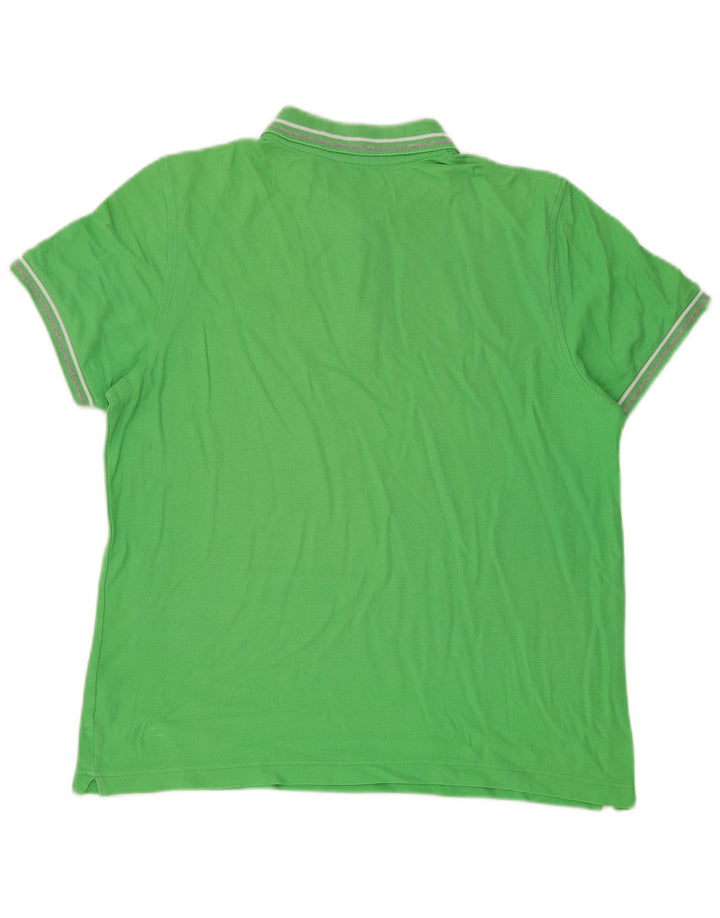 Polo Lotto Hombre Grande Verde Algodón