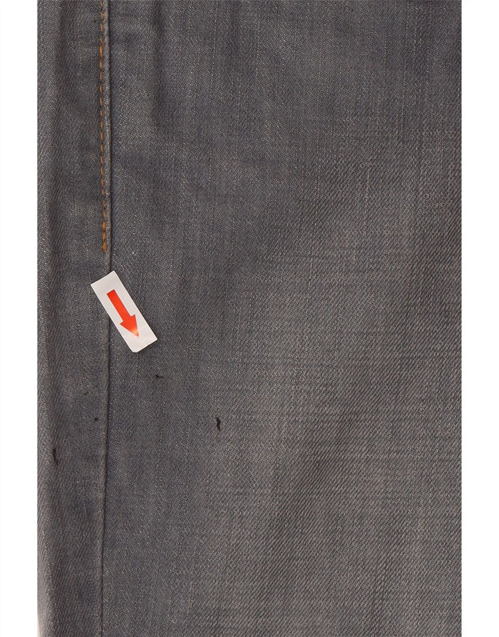 Levi's Hombre 511 Tapered Slim Jeans W32 L30 Algodón Gris