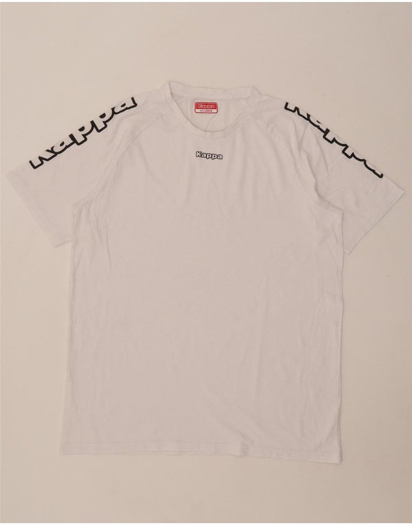 Kappa Camiseta gráfica para hombre Top 2XL Blanco