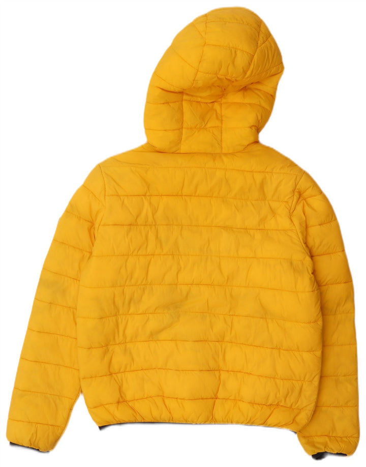 Tommy Hilfiger Chaqueta acolchada con capucha y ajuste regular para hombre UK 38 Medium Yellow