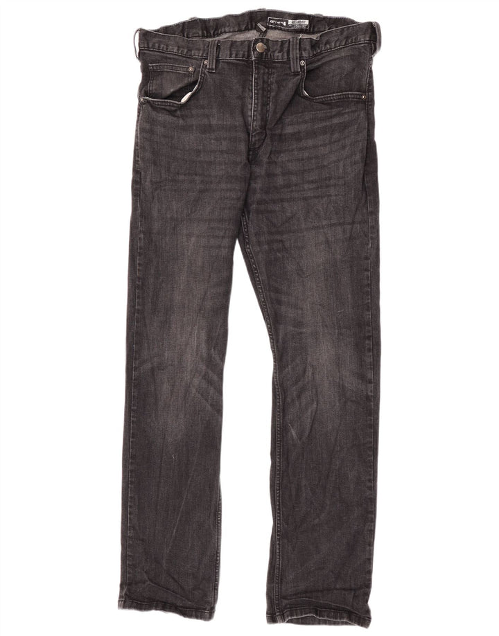 Carhartt Vaqueros rectos de ajuste relajado para hombre W36 L32 Algodón negro