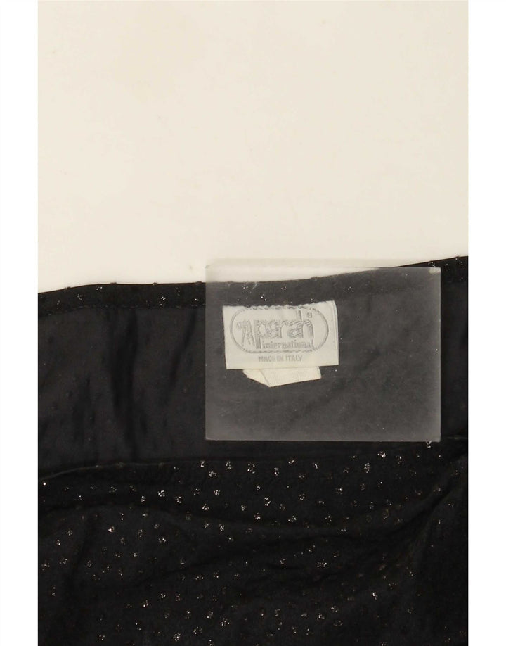Falda Asimétrica Transparente Para Mujer Parah Mediana W28 Poliamida Negra
