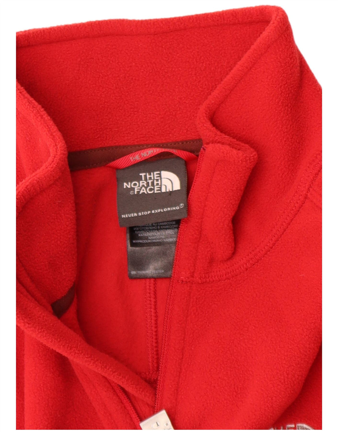 The North Face Jersey De Polar Con Cremallera Y Cuello Para Hombre Poliéster Rojo Mediano