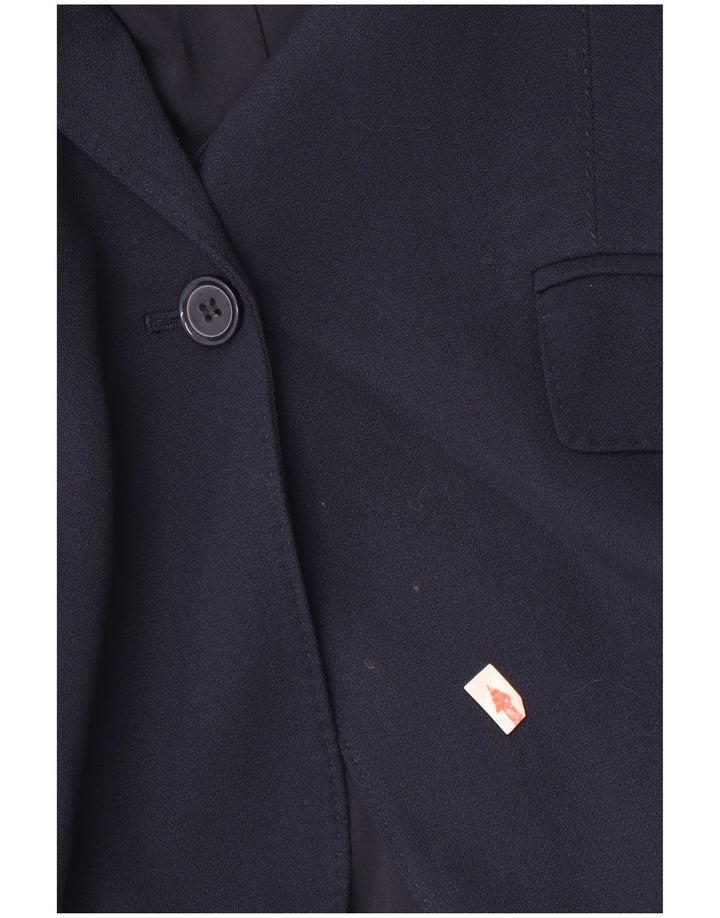 Marks & Spencer Chaqueta tipo blazer con 1 botón para mujer UK 44 Grande Azul marino