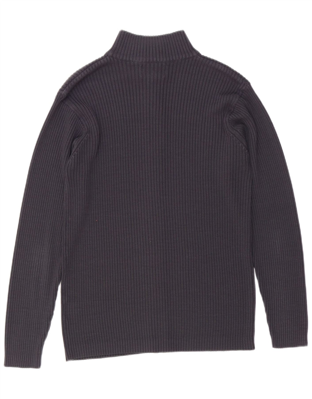 VINTAGE Hombres Cardigan Suéter Grande Azul Marino Acrílico