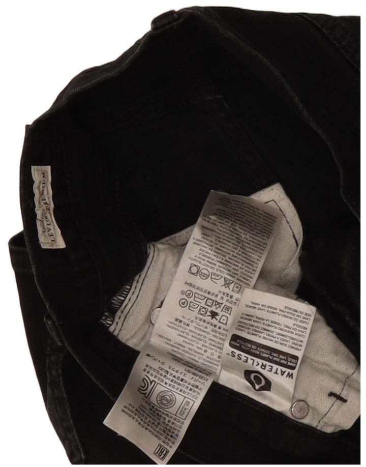 Vaqueros rectos Levi's para hombre W30 L30 Algodón negro