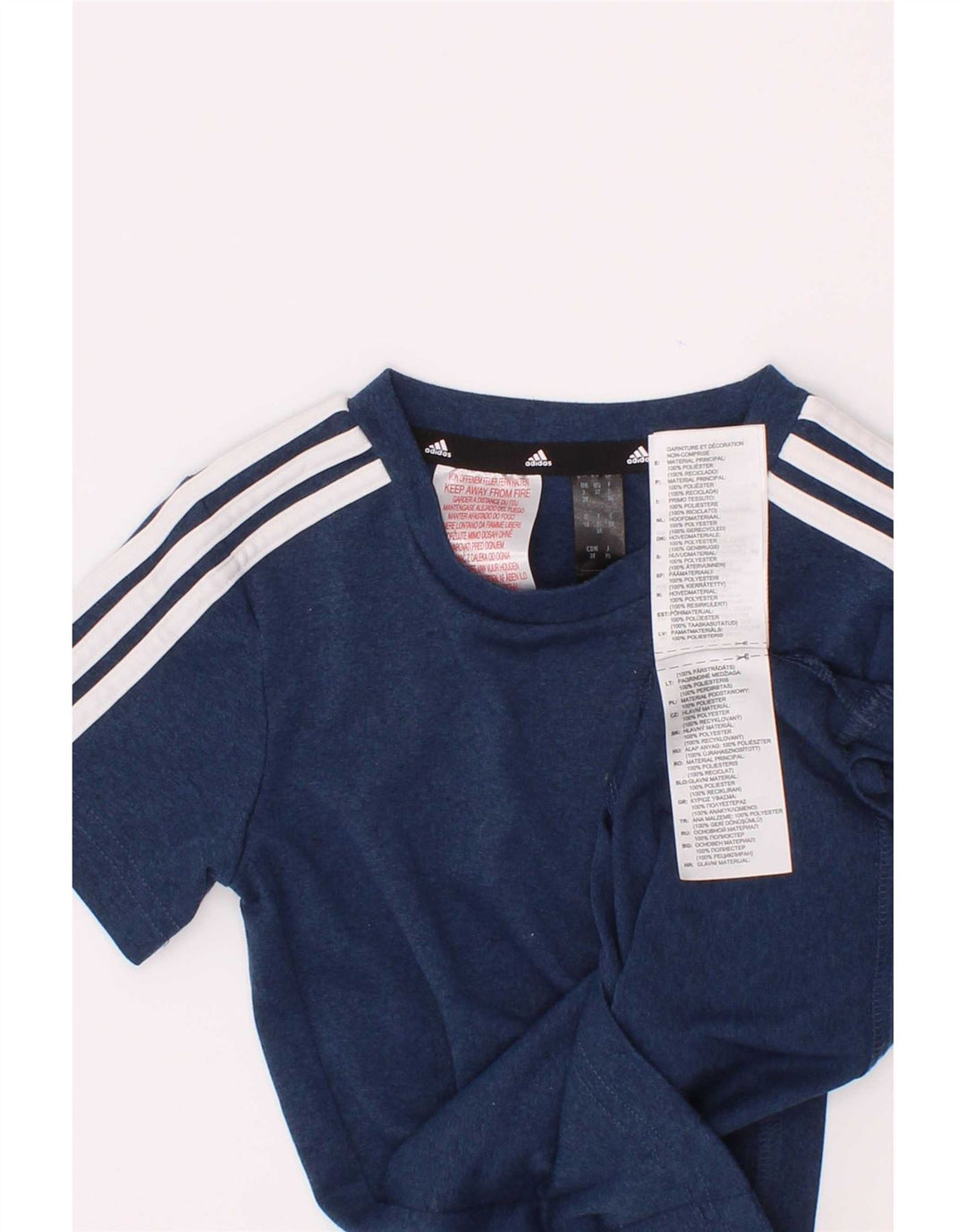 Adidas Camiseta Aeroready para niño 2-3 años Azul Poliéster
