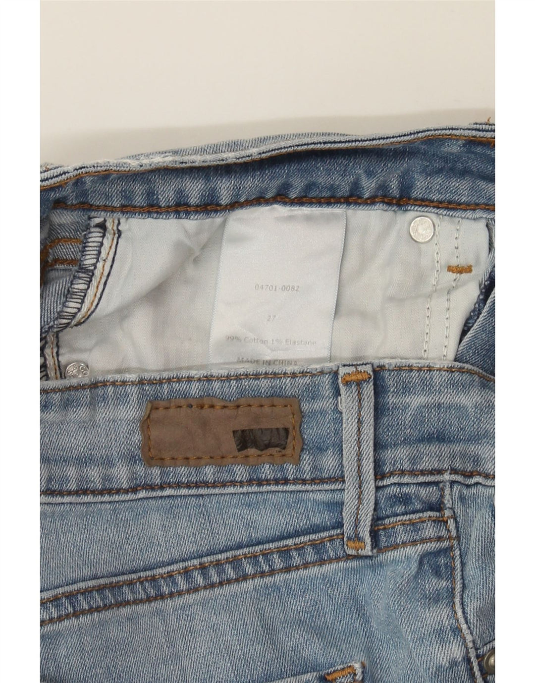LEVI'S Womens Straight Jeans W27 L33 Blue Cotton Vintage Levi's and Second-Hand Levi's from Messina Hembry 