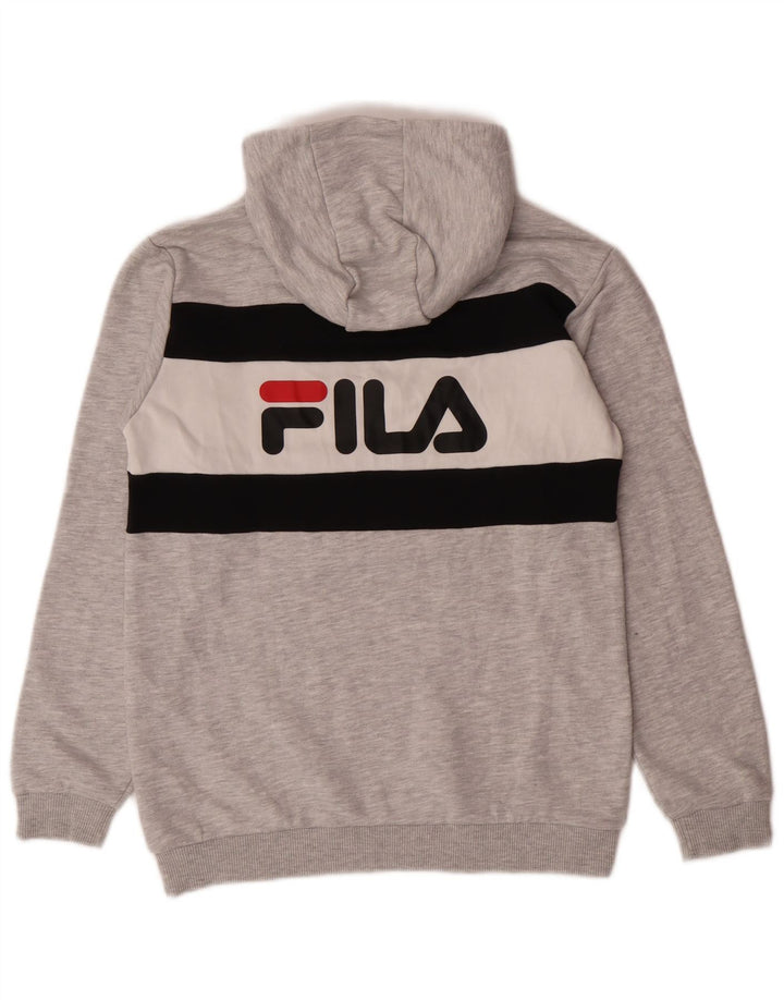 Fila Sudadera con capucha gráfica para niños 11-12 años Algodón gris