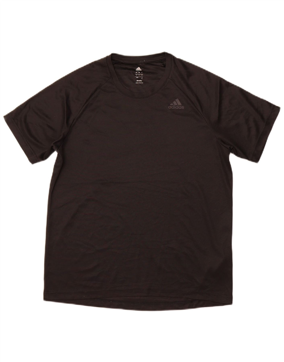 ADIDAS Hombre Climalite Camiseta Top Mediano Negro Poliéster Deportes