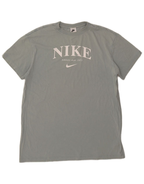 Nike - Camiseta gráfica para hombre, talla grande, algodón azul