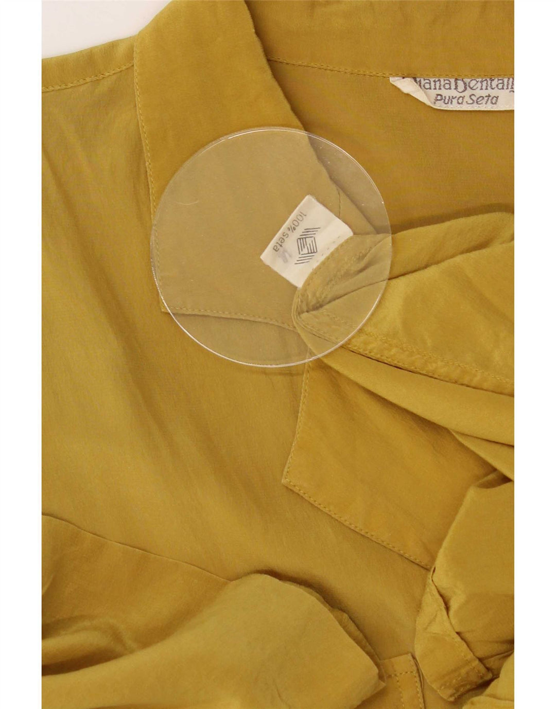 Vestido recto para mujer de Diana Bentall IT 50 XL Seda amarilla