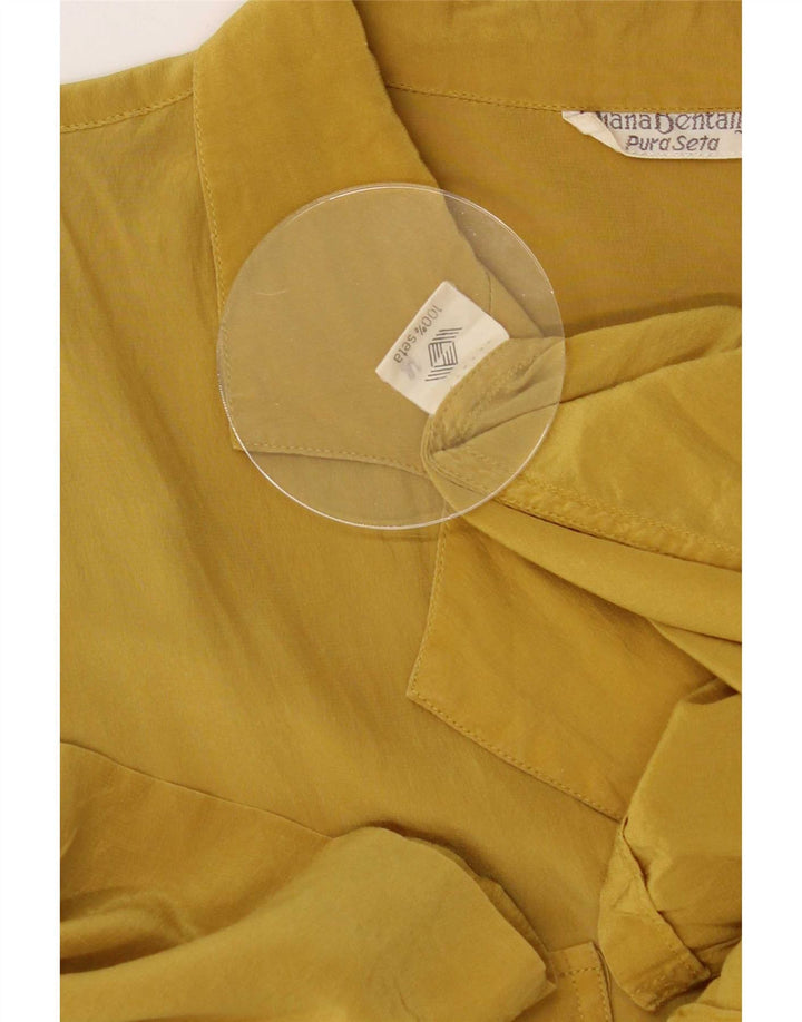 Vestido recto para mujer de Diana Bentall IT 50 XL Seda amarilla