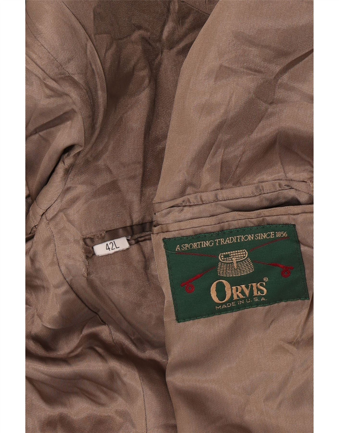 Orvis Chaqueta tipo blazer de pana con 2 botones para hombre UK 42 XL Beige