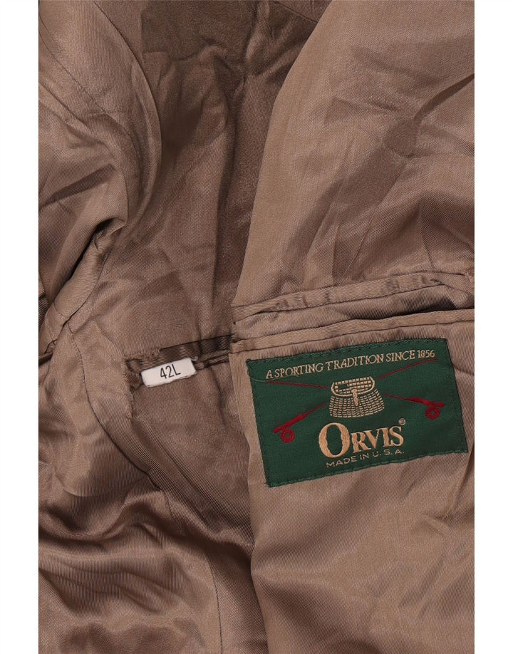 Orvis Chaqueta tipo blazer de pana con 2 botones para hombre UK 42 XL Beige