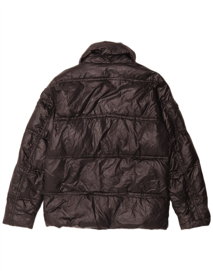 Blauer Chaqueta acolchada para hombre UK 38 Mediana Poliamida negra