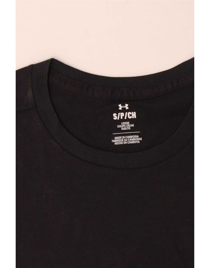 Under Armour - Camiseta para hombre, talla pequeña, color negro