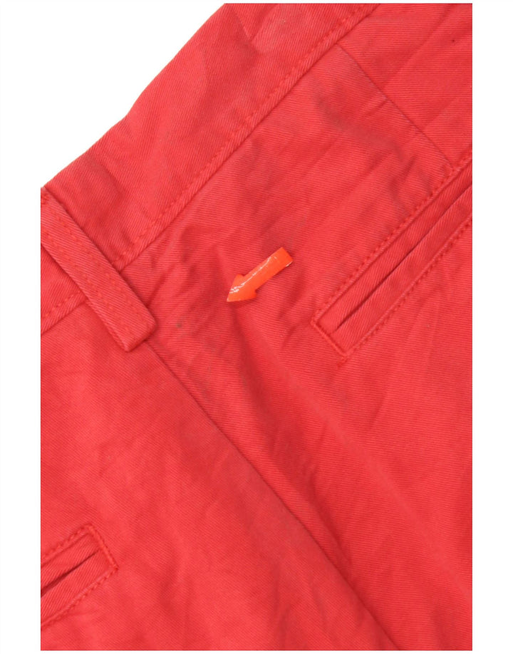 Nautica Pantalones cortos chinos para hombre W32 Algodón rojo medio