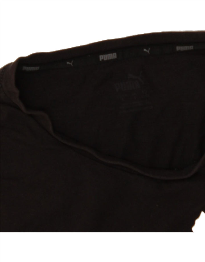 PUMA Mens Graphic T-Shirt Top Large Black Vintage Puma and Second-Hand Puma from Messina Hembry 