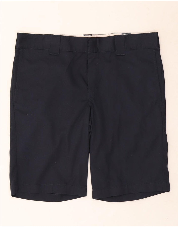 DICKIES Pantalones cortos chinos para hombre W33 Poliéster azul marino medio