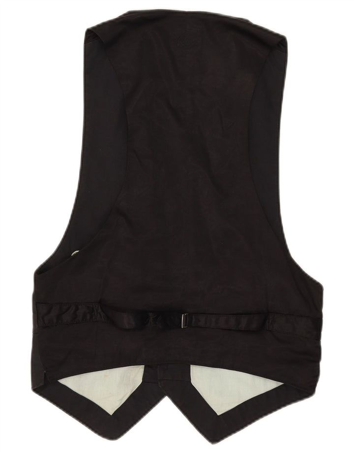 Diesel Mujer Chaleco UK 42 Mediano Negro