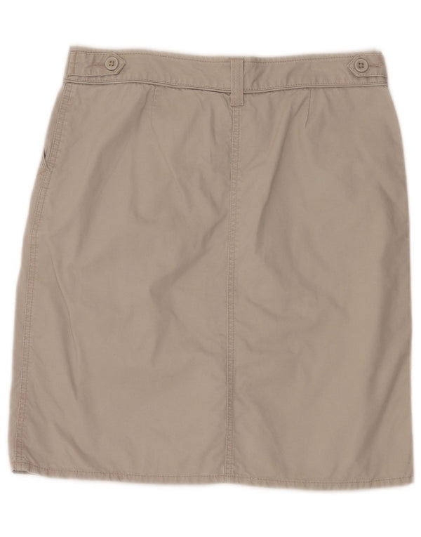 Marks & Spencer Falda lápiz para mujer UK 12 Medium W32 Algodón beige