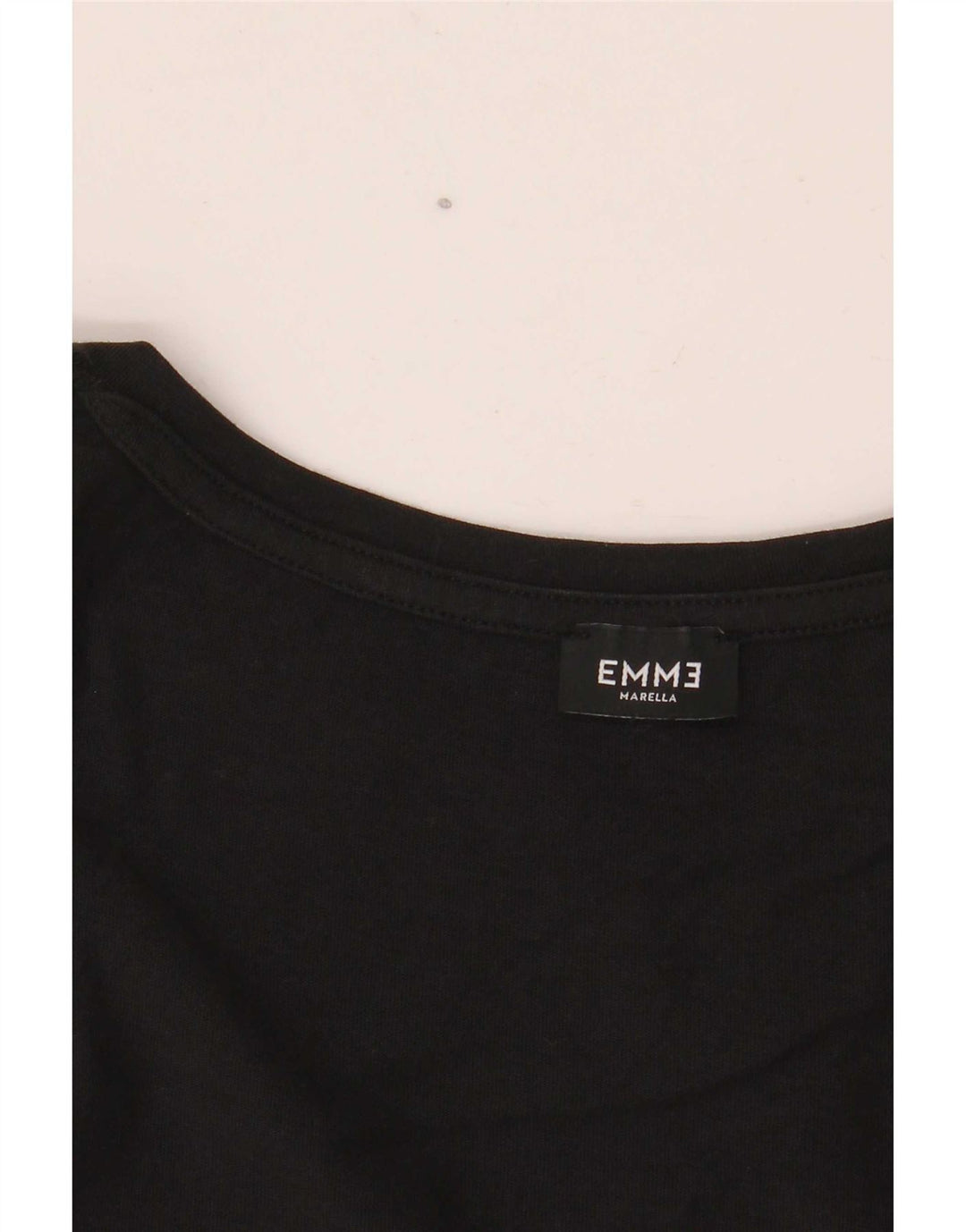 Marella Mujer EMME Graphic Top Manga 3/4 UK 12 Mediano Negro