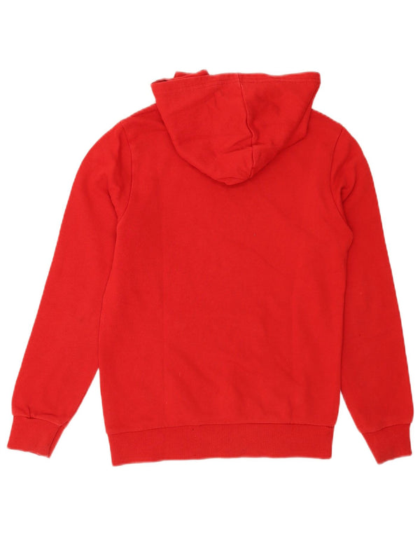 Benetton Jersey con capucha y estampado gráfico para niños 10-11 años XL Algodón color block rojo