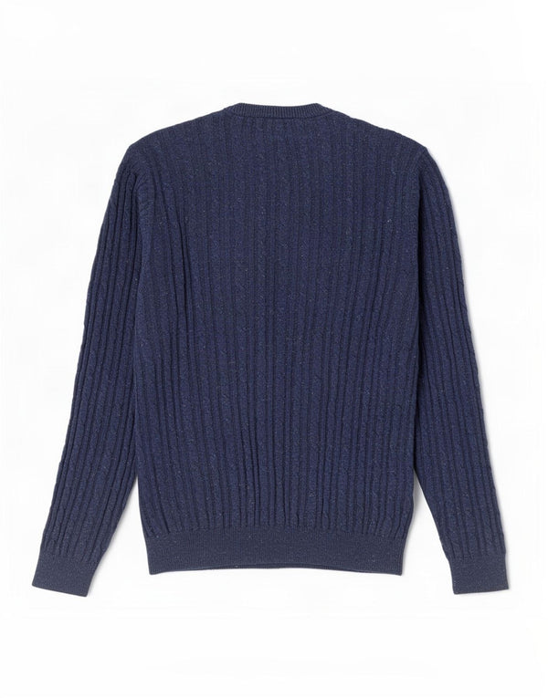 Jack Wills Jersey De Cuello Redondo Para Hombre Jersey De Algodón Azul Marino Mediano