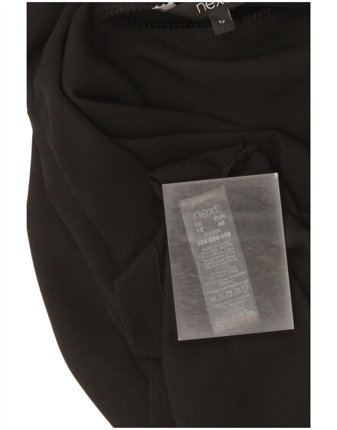 Next Vestido con hombros descubiertos para mujer UK 40 Mediano Poliéster negro