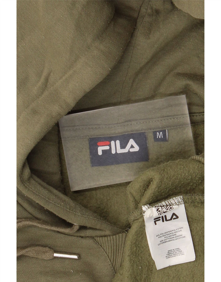 Fila Jersey con capucha extragrande para mujer UK 14 Poliéster caqui medio