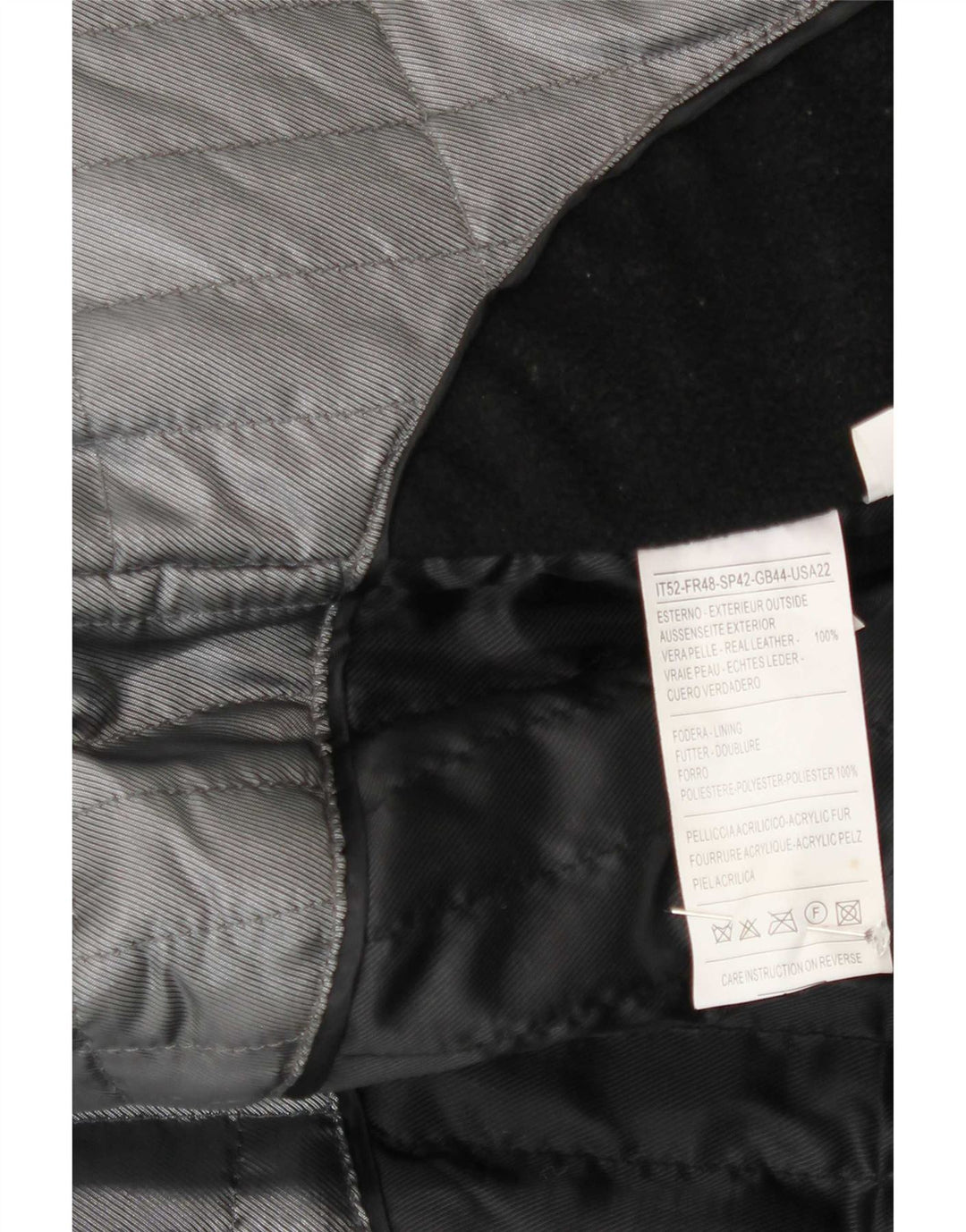 Zarro Chaqueta De Cuero Hombre IT 52 XL Negro