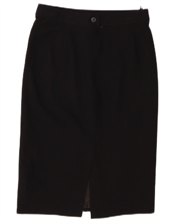 Marks & Spencer Falda lápiz para mujer UK 10 Small W28 Poliéster negro
