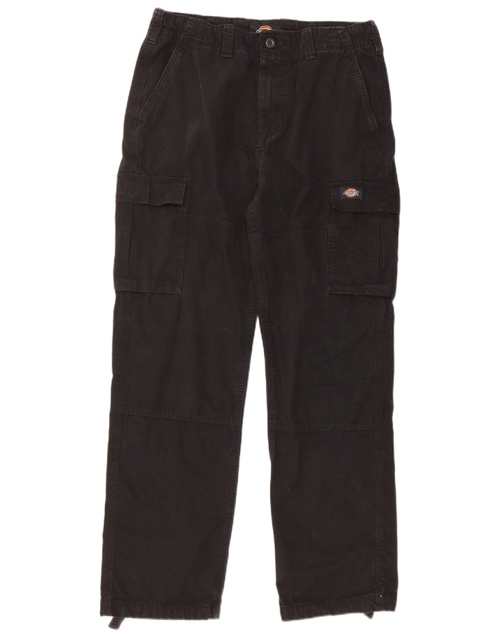 Dickies Pantalones cargo rectos para hombre W30 L30 Algodón negro