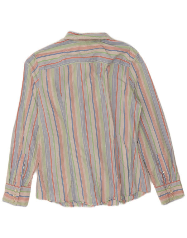 Tommy Hilfiger Camisa para mujer ES 40 XL Algodón a rayas multicolor